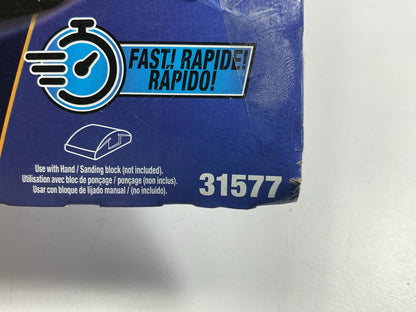 3M 31577 Blue Sandpaper Sheets 3-2/3''x9'', 180 Grit, 8 Sheets / Pack