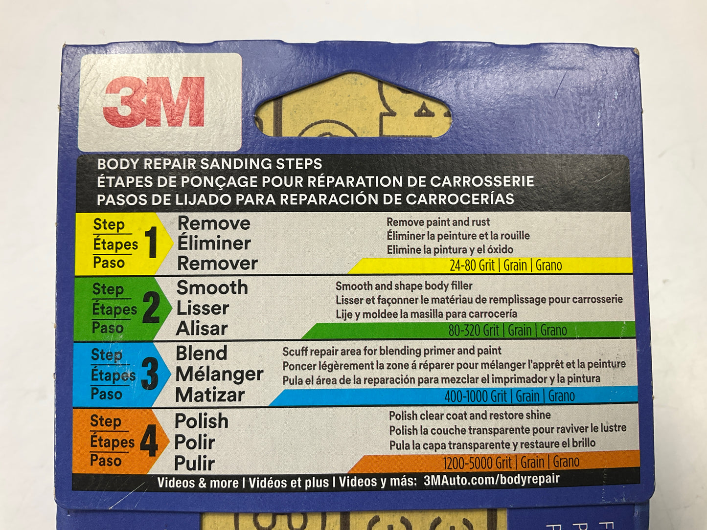3M 31580 Blue Sandpaper , 3-2/3 In X 9 In, 600 Grit, 16 Sheets Total