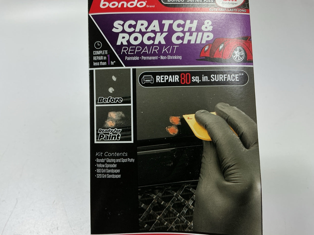 3M Bondo 31590 Scratch And Rock Chip Repair Kit, Repair Up To 80 Square Inches