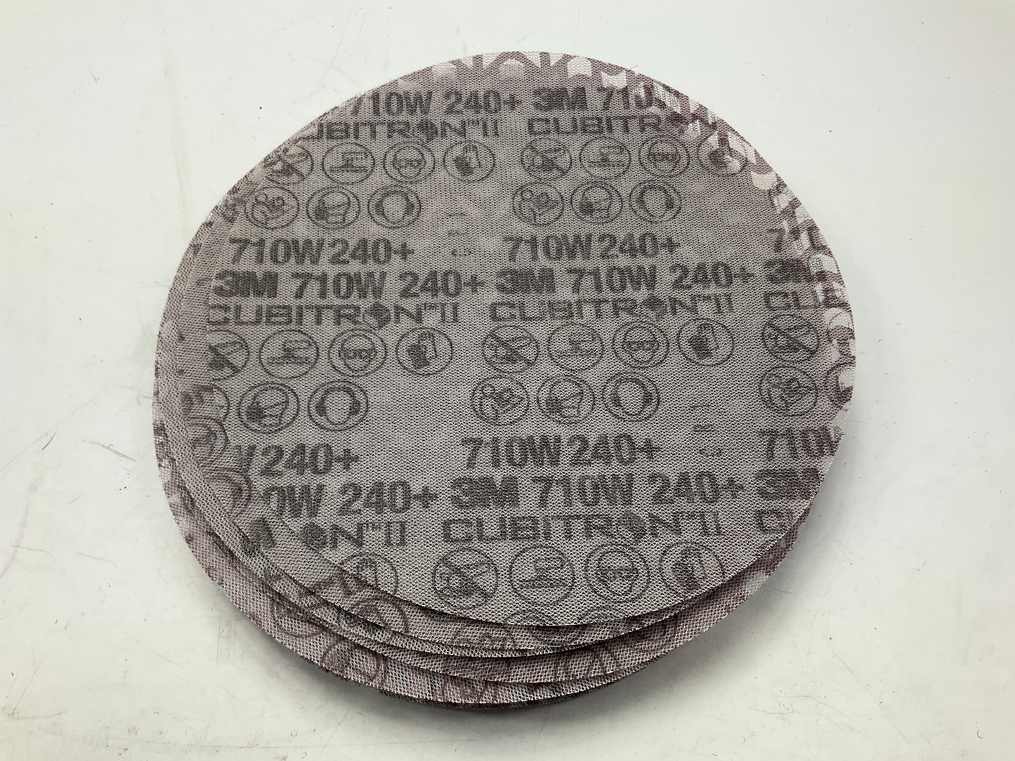 3M 31646 Cubitron II 240+ Grit 8 Inch Sanding Net Discs, 25 / Pack