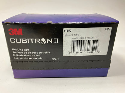 3M 31652 Cubitron II Net Sanding Abrasive Disc Roll, 150+, 6'', 50 Discs Total