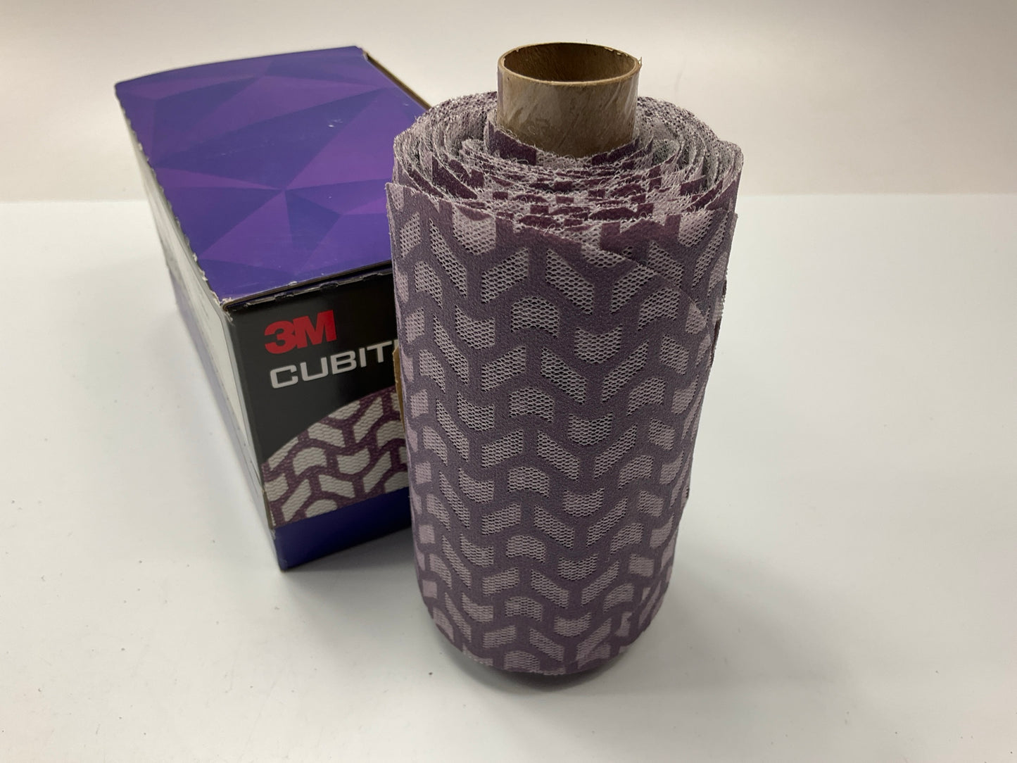 3M 31668 Cubitron II 180+ Grit 5'' Net Sanding Abrasive Disc Roll - 50 Pack