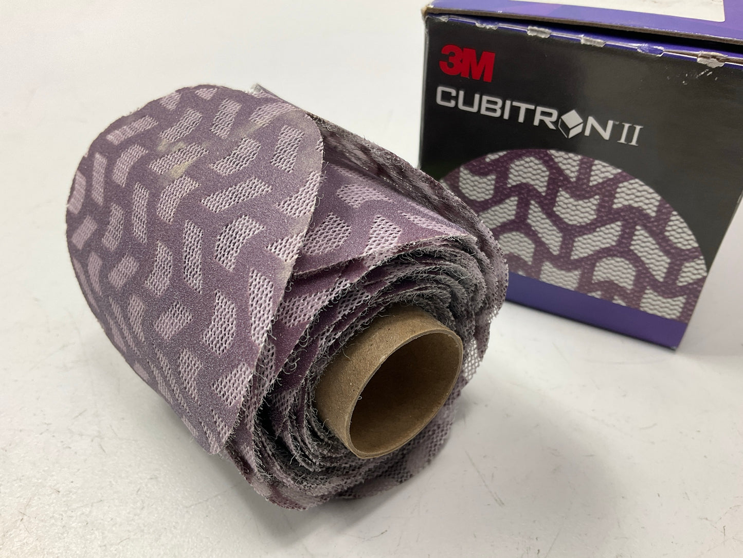 3M 31683 Cubitron II Net Sanding Disc Roll 220+, 3 In, 50 Discs/Roll, 220 Grit