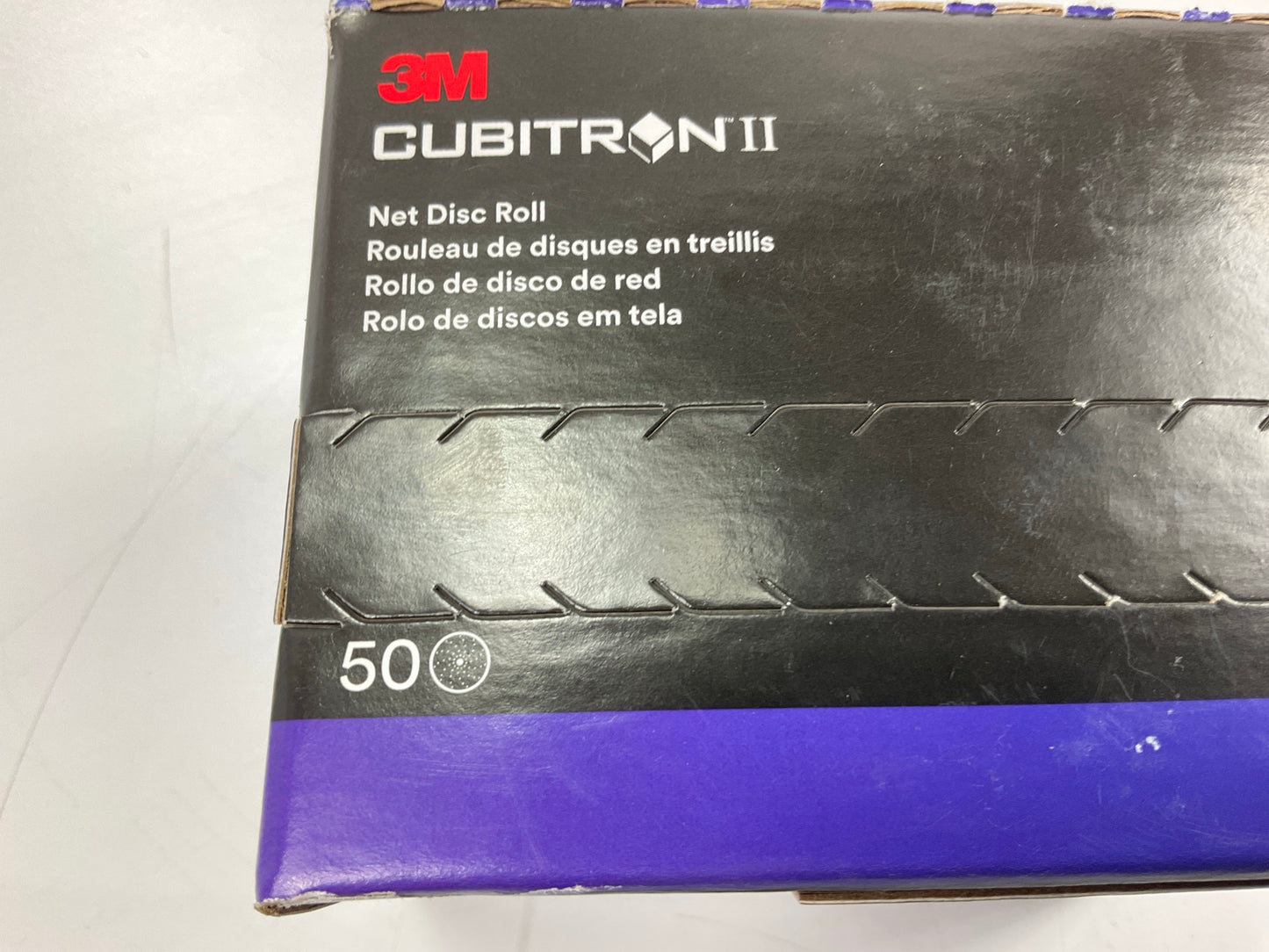 3M 31684 Cubitron II Automotive Replacement 240+ Grit 3 In Net Disc Roll 50 Pack