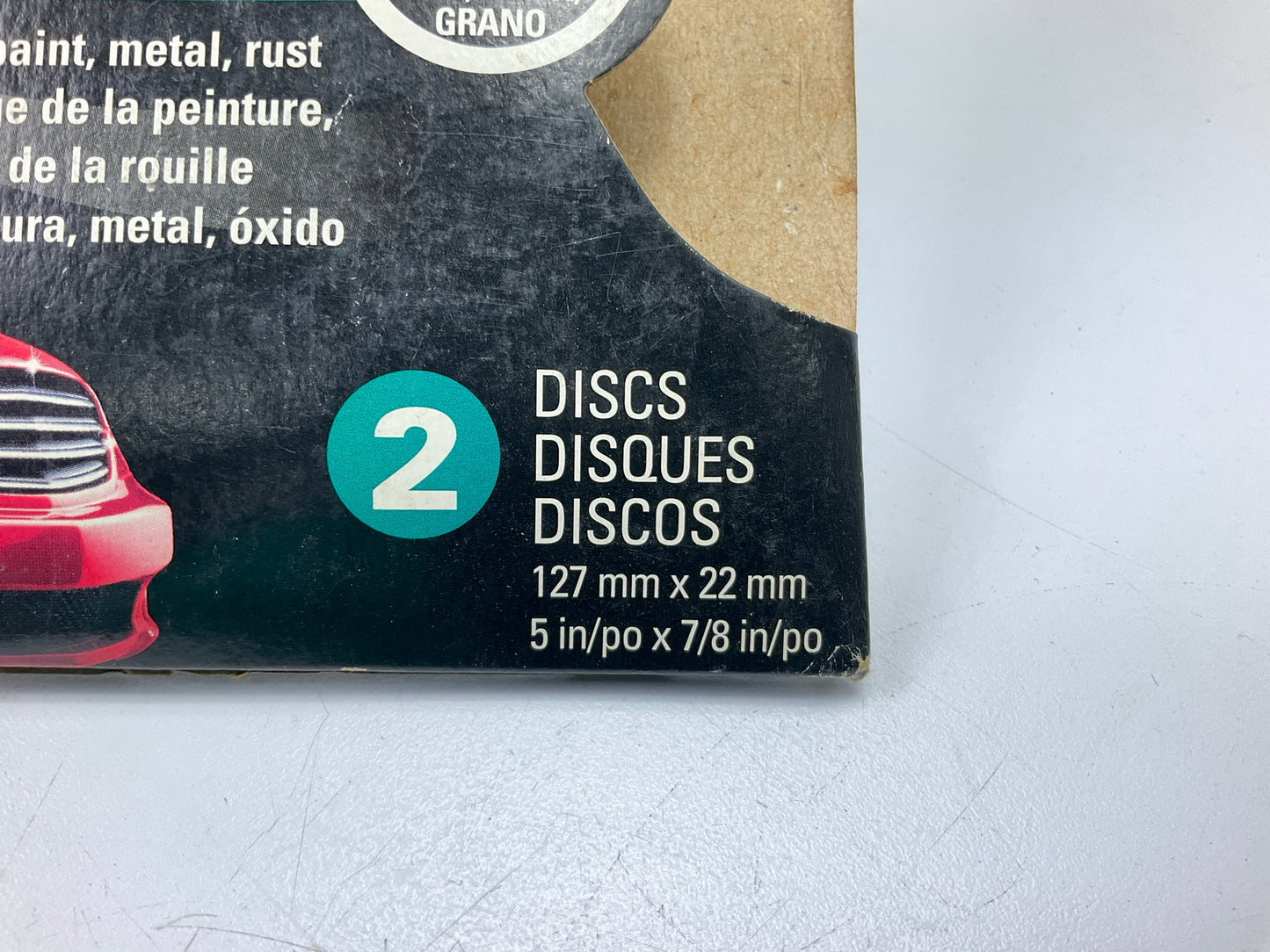 4 Discs Total - 3M 31915 Sanding Abrasive Disc 5'' 24 Grit