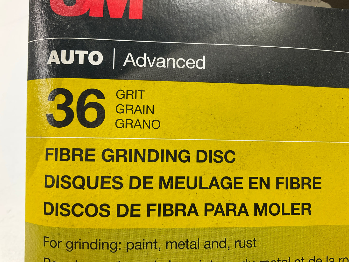 3M 31922 7'' X 7/8'' Fibre Grinding Discs, Grit: 36, Qty.2
