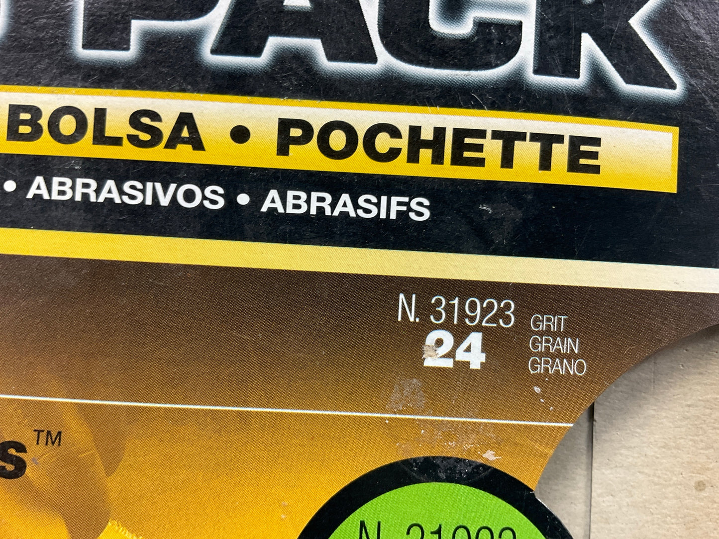 3M 31923 Green Corps 24 Grit Grinding Disc, 2 / Pack, 7 In X 7/8 In