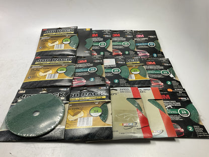 30 Discs Total - 3M 31923 Green Corps 24 Grit Grinding Disc, 7'' X 7/8''