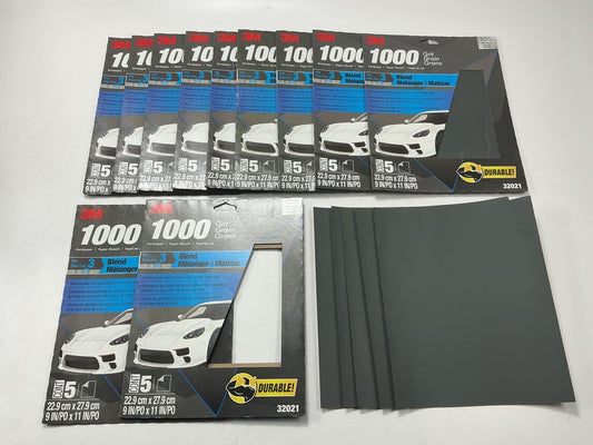 3M 32021 Wetordry Sandpaper Sheets 1000 Grit, 9 Inch X 11 Inch, 50 Sheets Total