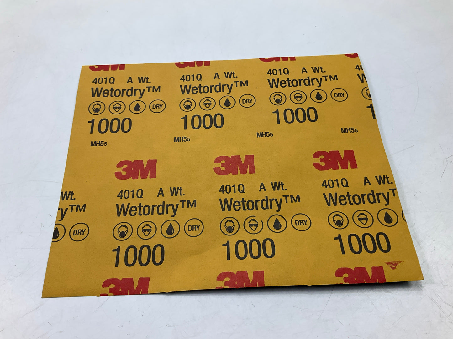 3M 32021 Wetordry Sandpaper Sheets 9 In X 11 In. 1000 Grit, Pack Of (5) Sheets