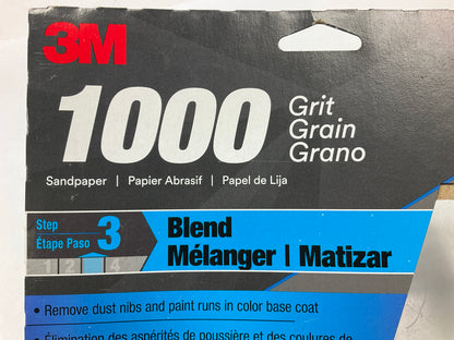 3M 32021 Wetordry Sandpaper Sheets 9 In X 11 In. 1000 Grit, Pack Of (5) Sheets