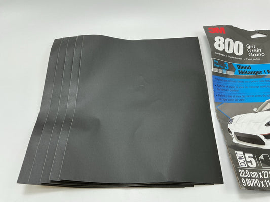 3M 32035 Imperial Wetordry 9'' X 11'' P800 800 Grit Sandpaper Sheet - 5 Sheets