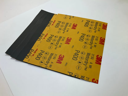 3M 32038 9''x11'' Wetordry Sandpaper Sheets, P400 Grit , 40 Sheets Total