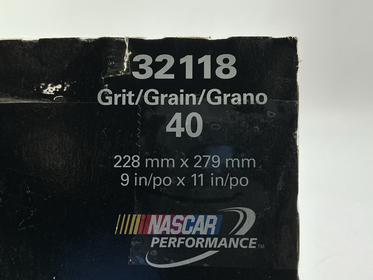 100 Sheets Total - 3M 32118 Sandpaper Sheets, 9 In X 11 In. 40 Grit