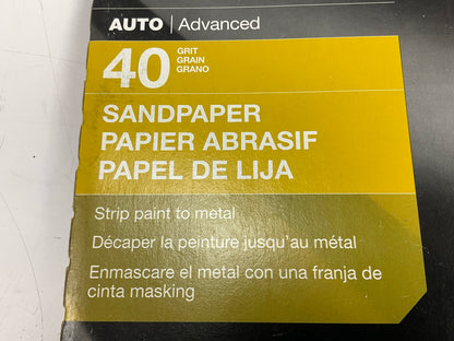 3M 32118 9'' X11'', 40 Grit Sandpaper Sheets, 160 Sheets Total