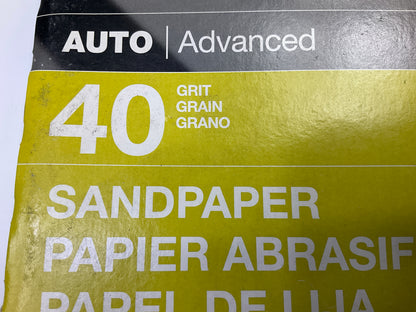 3M 32118  9'' X 11'' Sandpaper Sheets, 40 Grit, 20 Sheets Total