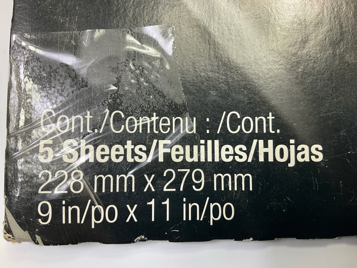 3M 32118  9'' X 11'' Sandpaper Sheets, 40 Grit, 20 Sheets Total