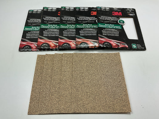 3M 32118 Sandpaper Sheets (9'' X 11'') 40 Grit, 25 SHEETS