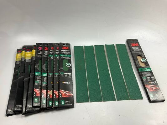 50 Sheets - 3M 32231 Stikit Green Corps Air File Sheet 40 Grit 2-3/4'' X 16-1/2''