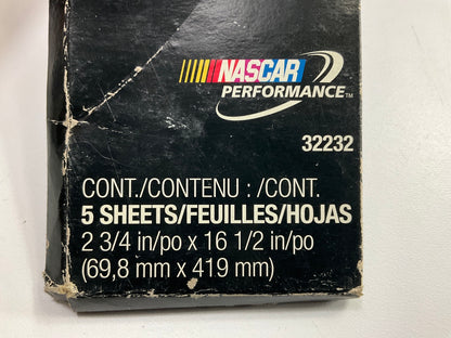 3M 32232 Green Corps File Sandpaper Sheets, 36 Grit, 2-3/4'' X 16-1/2'', 5 / Pack