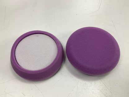 3M 33033 4'' Perfect-It 1-Step Foam Finishing Purple Pad, Hookit - 2 PACK