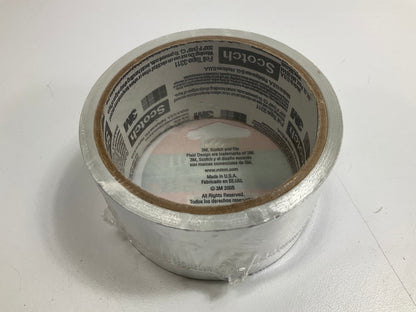 3M 3311 Scotch Aluminum Foil Tape Silver, 2'' X 10 Yards, 3.6 Mil