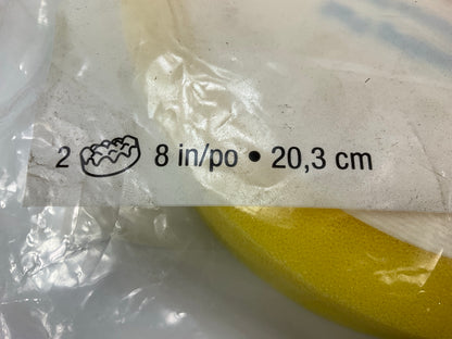 (2) 3M 33274 8'' Yellow Foam Compounding Pad, Single Sided