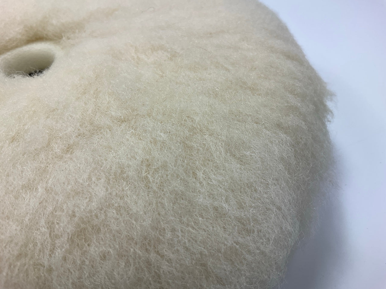 3M 33279 Low Lint 100% Wool Compound Buffing Pad, 9'', Double Sided Quick Connect