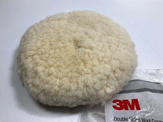 OPEN BAG - 3M 33280 9'' Wool Compounding Pad, Double Sided, Screw On