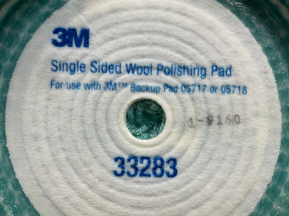 3M 33283 9'' Single Sided Wool Polishing Pad