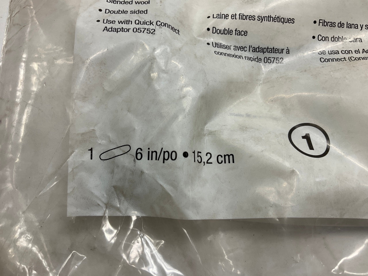 3M 33289 Perfect-It 6'' Wool Polishing Buffing Pad, Double Sided