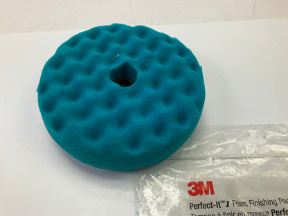 3M 33292 Perfect-it 1 Blue Finishing Pad 6'' Quick Connect Double Sided