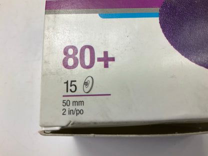 3M 33380 Cubitron II Fibre Roloc Sanding Disc 2'' (50mm), 80 Grit 15 Disc Per Box