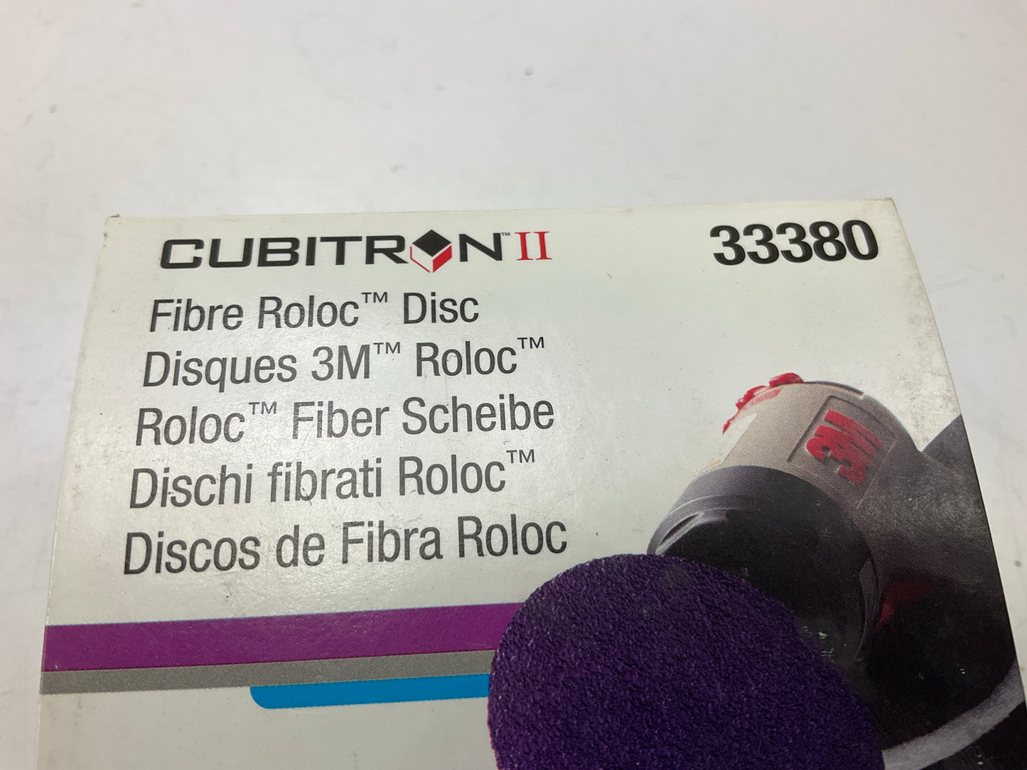 3M 33380 Cubitron II Fibre Roloc Sanding Disc 2'' (50mm), 80 Grit 15 Disc Per Box