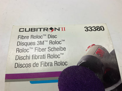 3M 33380 Cubitron II Fibre Roloc Sanding Disc 2'' (50mm), 80 Grit 15 Disc Per Box