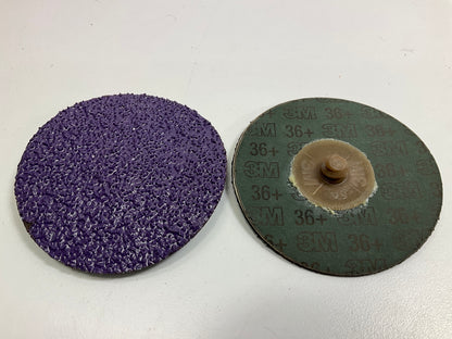 3M 33389 Cubitron II Roloc Fibre Sanding Disc, 3'', 36+ Grit, Pack Of 15