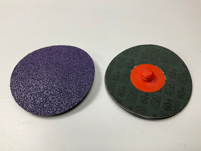 3M Cubitron II 33391 Premium Quick Change Grinding Discs, 3'', 60+ Grit, 14 Discs