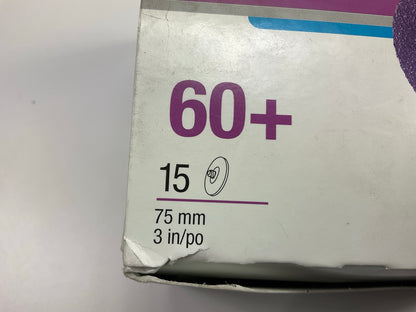 3M Cubitron II 33391 Premium Quick Change Grinding Discs, 3'', 60+ Grit, 15 Discs