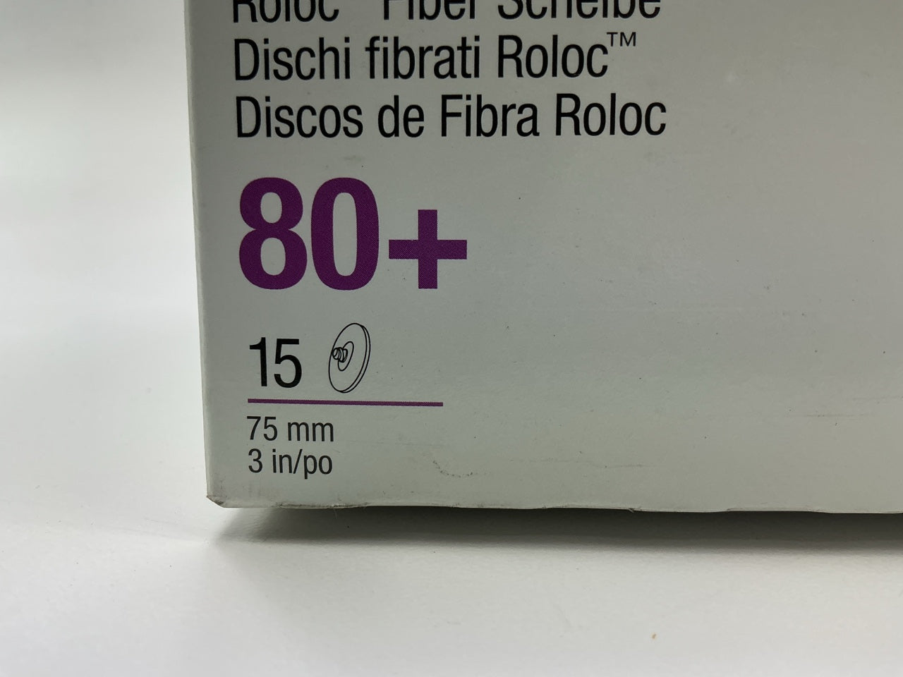 3M 33392 Cubitron II 3'' Fibre Roloc Sanding Disc 80+ Grit, 15 Discs