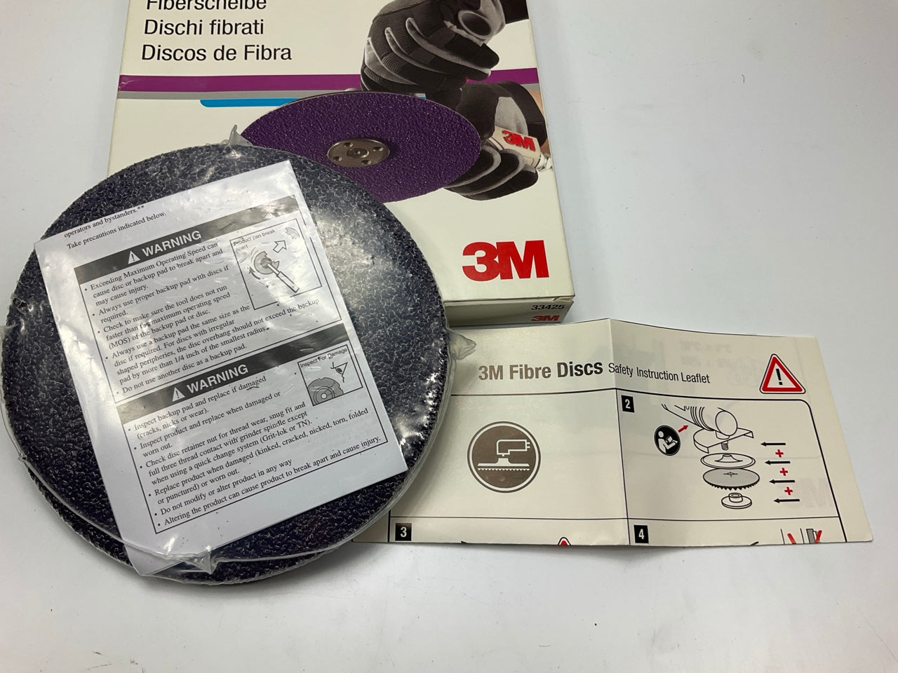 3M 33425 Cubitron II Abrasive Fibre Disc, 7 Inch, 36 Grit, 5 / Pack