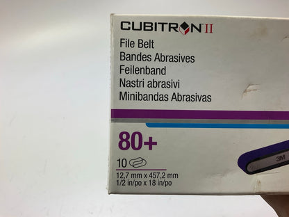 3M 33446 Cubitron II 786F Series File Belt, 3/8 In W X 13 In Long, 80 Grit