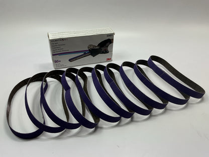 3M 33451 Cubitron II 786F Series 60+ Grit 3/4 In X 20.5 In File Belt, Box Of 10