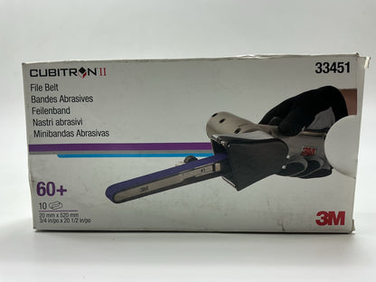 3M 33451 Cubitron II 786F Series 60+ Grit 3/4 In X 20.5 In File Belt, Box Of 10