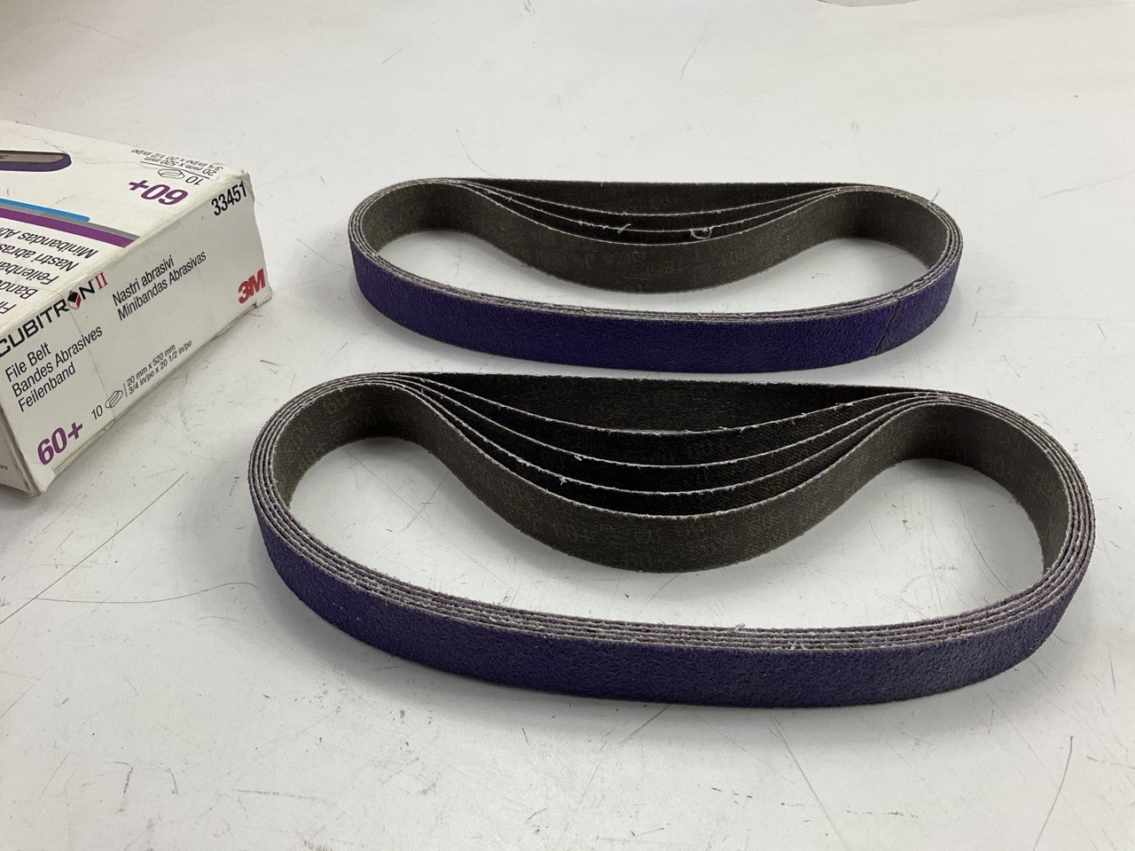 Box Of 9 Pcs - 3M 33451 Cubitron II 786F Series 60+ Grit 3/4'' X 20.5'' File Belt