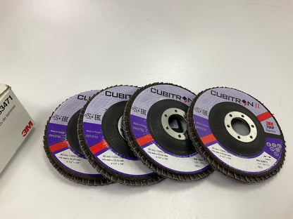 3M 33471 4.5'' 60 Grit Cubitron Flap Disc - Purple, 4 Discs Total