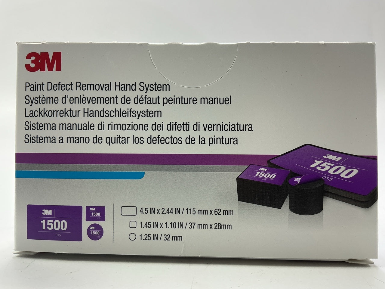 Missing 3M 33909, COMES AS SHOWN - 3M 33888 Paint Defect Removal Hand System Kit