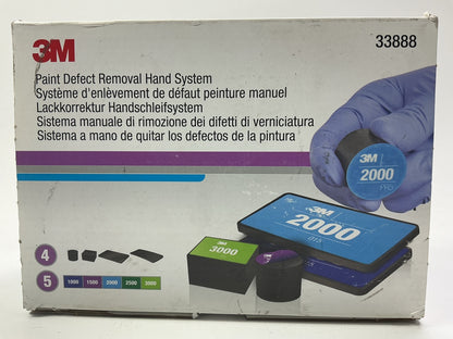 Missing 3M 33909, COMES AS SHOWN - 3M 33888 Paint Defect Removal Hand System Kit