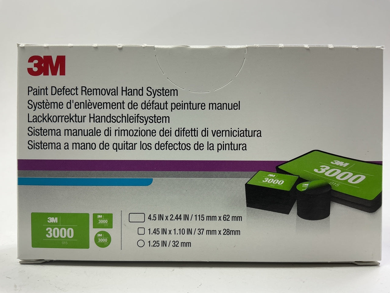 Missing 3M 33909, COMES AS SHOWN - 3M 33888 Paint Defect Removal Hand System Kit