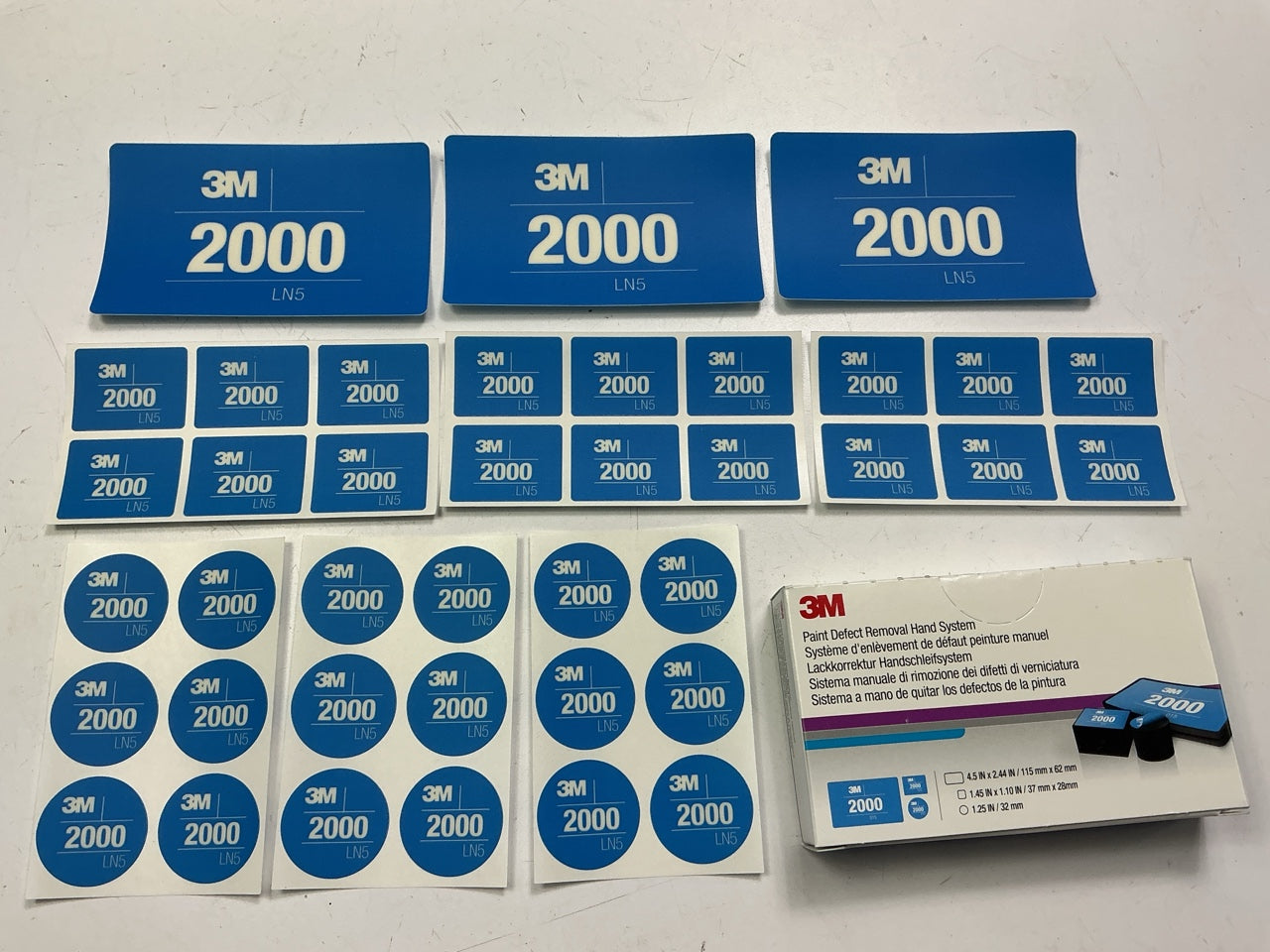 Missing 3M 33909, COMES AS SHOWN - 3M 33888 Paint Defect Removal Hand System Kit