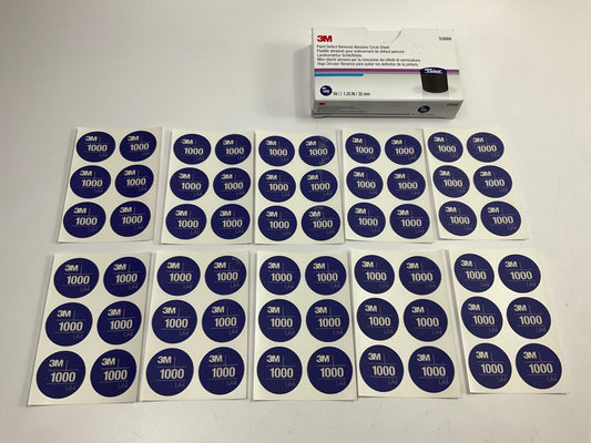 3M 33889 1000 Grit Paint Defect Removal Abrasive Circle Sheet - 10 Sheets